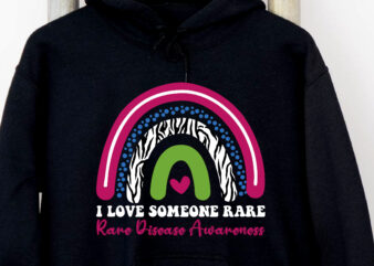 Rare Disease Awareness I Love Someone Rare Zebra Ribbon Groovy NC t shirt design online