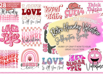 Retro Howday Valentine Sublimation/28 Design