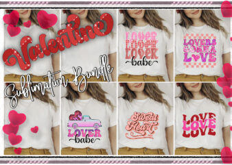 Giant Valentine’s Day Sublimation Bundle t shirt design template