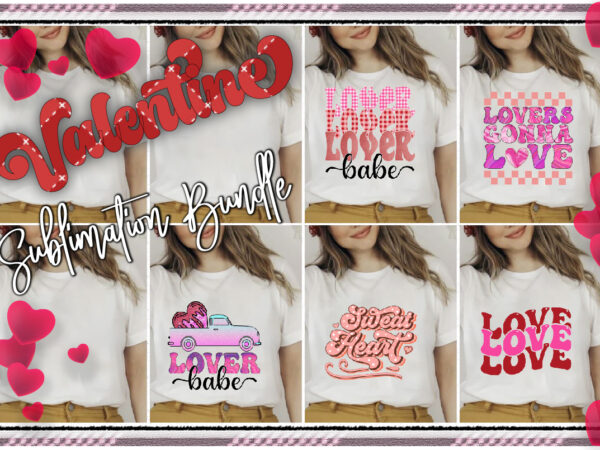 Giant valentine’s day sublimation bundle t shirt design template