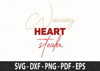 Warning heart stealer svg