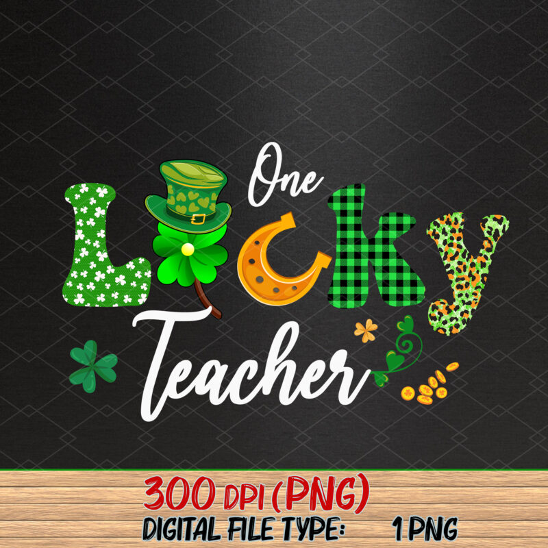 Shamrock One Lucky Teacher St. Patrick_s Day School Funny NC