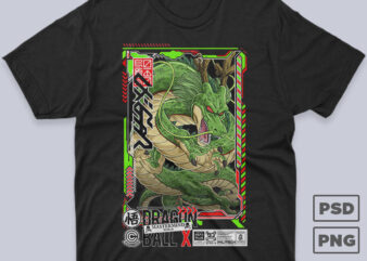 Shenron Dragonball Z Fighters Anime Streetwear T-shirt Design