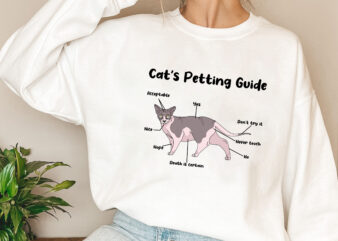Sphynx Cat_s Petting Guide Funny Sphynx Lovers Hairless Cat Mom NL