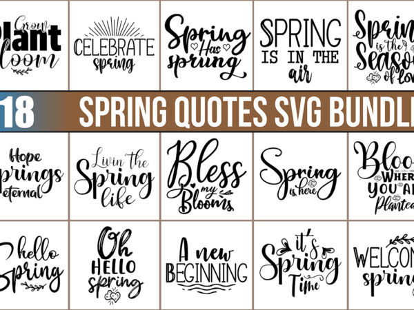 Spring svg bundle t shirt template vector