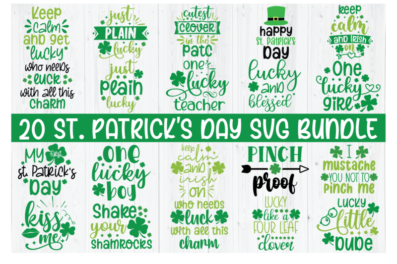 St Patrick’s Day SVG Bundle | Irish Svg | Quotes & Sayings