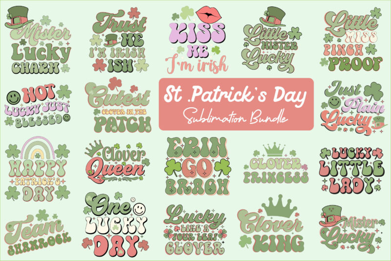Big St. Patrick’s Day Sublimation Bundle