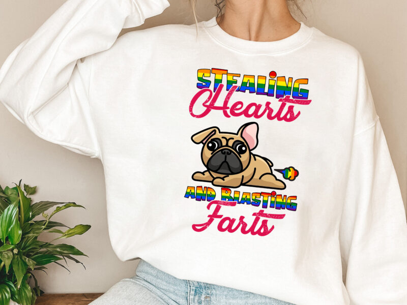 Stealing Hearts And Blasting Farts Funny Cute French Bulldog NL