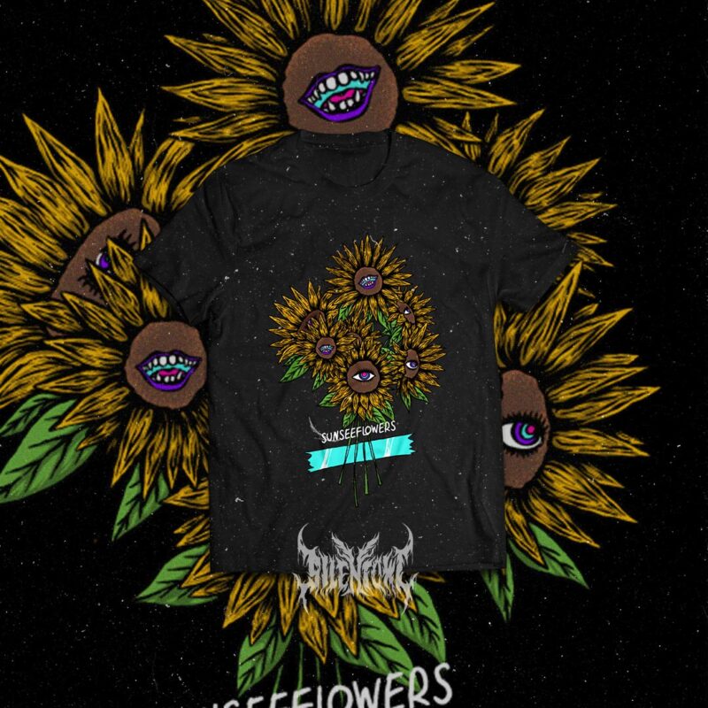 Sunseeflowers T-Shirt Design