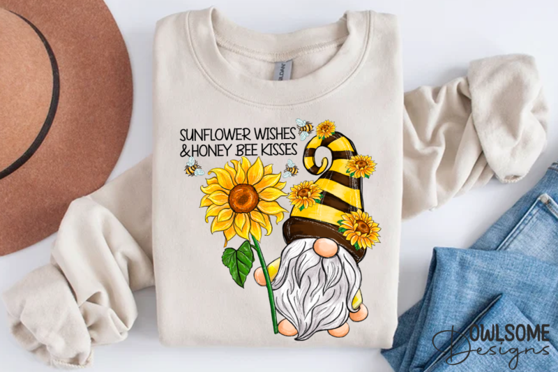 Sunflower Wishes Gnomes Sublimation
