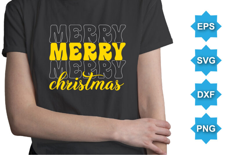 Merry Christmas, Merry Christmas shirts Print Template, Xmas Ugly Snow Santa Clouse New Year Holiday Candy Santa Hat vector illustration for Christmas hand lettered