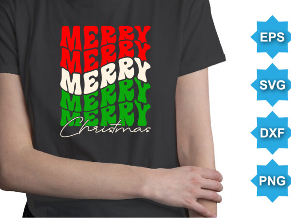 Merry christmas, merry christmas shirts print template, xmas ugly snow santa clouse new year holiday candy santa hat vector illustration for christmas hand lettered