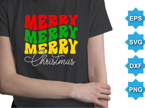 Merry christmas, merry christmas shirts print template, xmas ugly snow santa clouse new year holiday candy santa hat vector illustration for christmas hand lettered