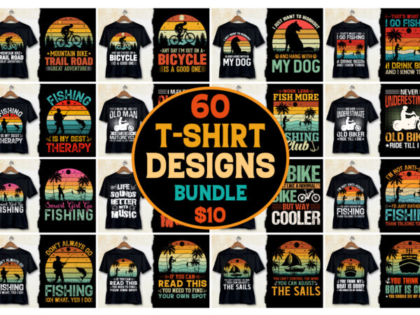 T-shirt design bundle-trendy pod best t-shirt design bundle