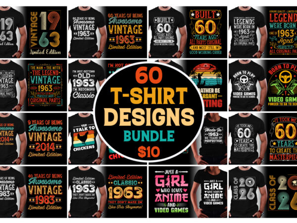 T-shirt design bundle-trendy pod best t-shirt design bundle