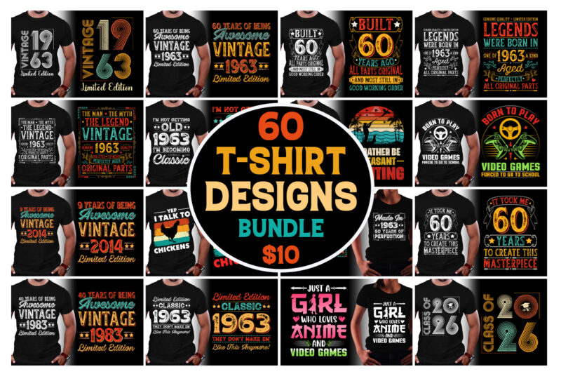 T-Shirt Design Bundle-Trendy Pod Best T-Shirt Design Bundle