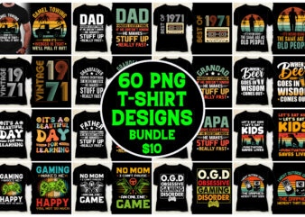 T-Shirt Design Bundle-Trendy T-Shirt Design Bundle