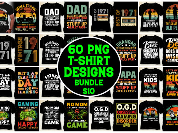 T-shirt design bundle-trendy t-shirt design bundle