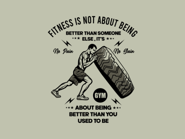 Train hard motivation gym t shirt designs for sale