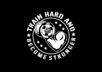 TRAIN HARD PIN DESIGN