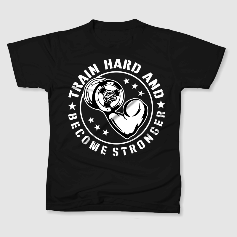 TRAIN HARD PIN DESIGN