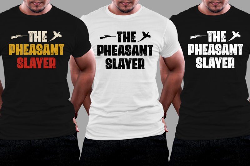 The Pheasant Slayer Hunting T-Shirt Design