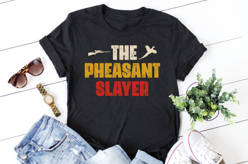 The Pheasant Slayer Hunting T-Shirt Design