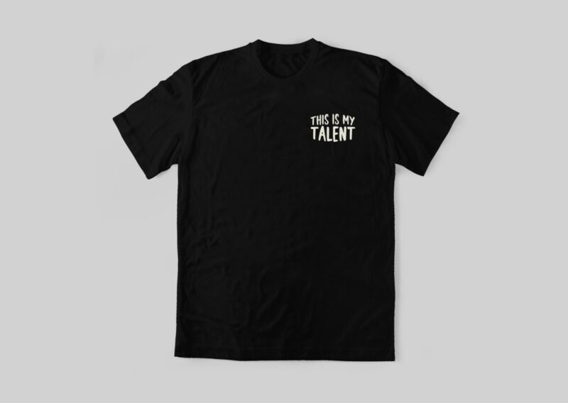 This is My Talent – Cute Dinosaur Playing Music T-shirt Design, Dinosaur Illustration Artwork for Tshirt, Dinosaurs Playing Band,