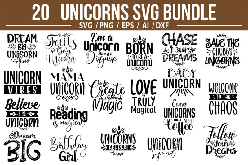 Unicorns Svg Bundle