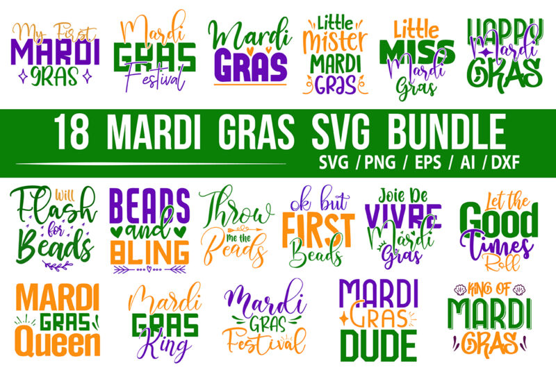 Mardi Gras SVG Bundle