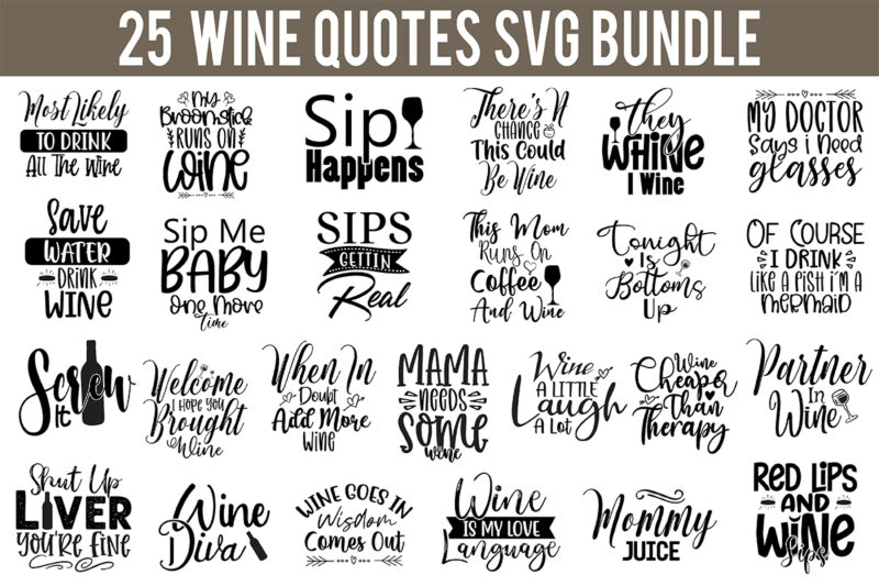 Wine Svg Bundle