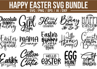 Happy Easter SVG Bundle