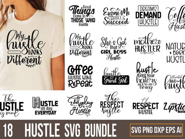 Hustle svg bundle graphic t shirt