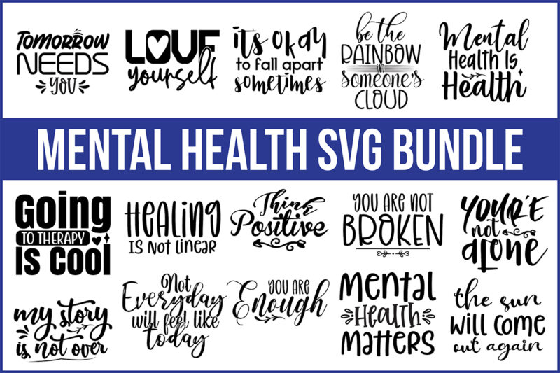 Mental Health SVG Bundle