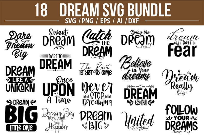 Dreams SVG Bundle
