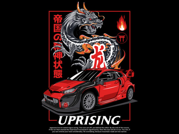 Uprising t shirt vector graphic