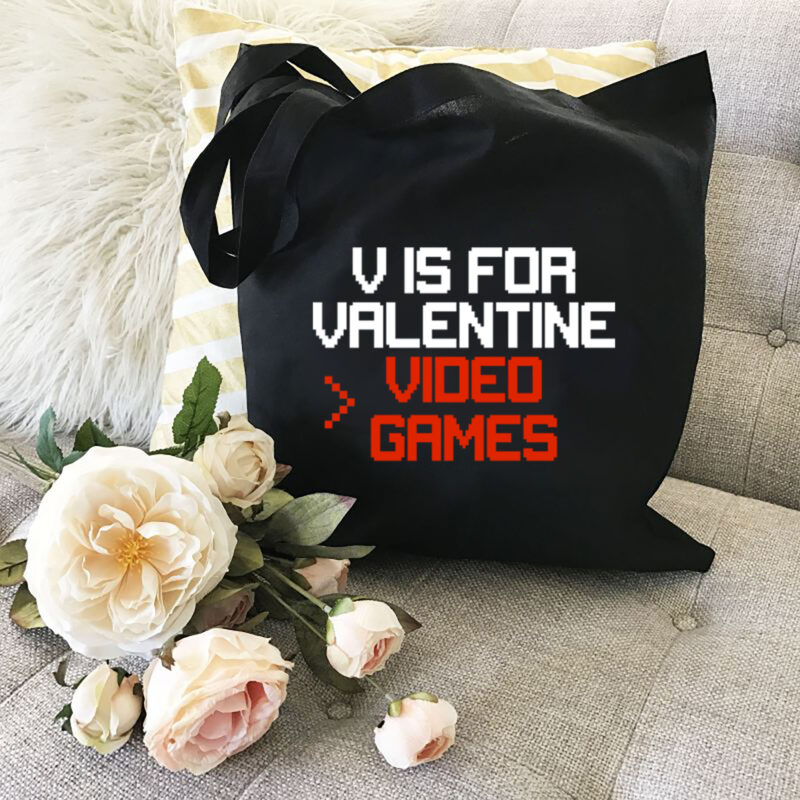 V Is For Video Games Funny Valentines Day Gamer Gaming NL