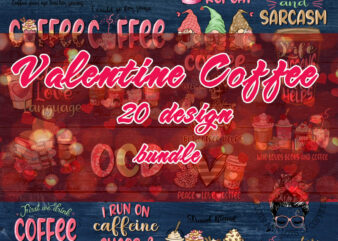 Valentine Coffee Png Bundle, Valentine Coffee Png, Valentine Drinks Png, Latte Drink Png, XOXO Png, Coffee Lover, Valentine Digital Download