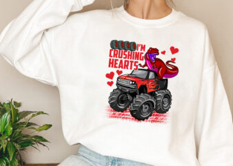 Valentines Day Dinosaur Monster Truck, Dinosaur Valentine’s day, Valentine’s day Gift, Dinosaur Love, Funny Valentine’s day PNG File TL t shirt vector art