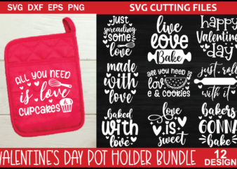 Valentine’s Day Pot Holder Bundle