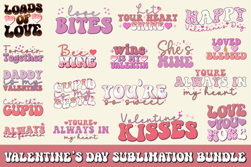 Valentine Day Sublimation Bundle