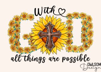 With God All Things Are Possible PNG