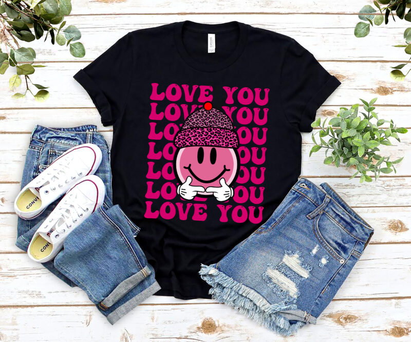 XOXO Love You png, Heart Smiley Face png, Retro Valentine png, Valentine_s day png, Valentines Png, Retro Groovy Sublimation Designs NL 2