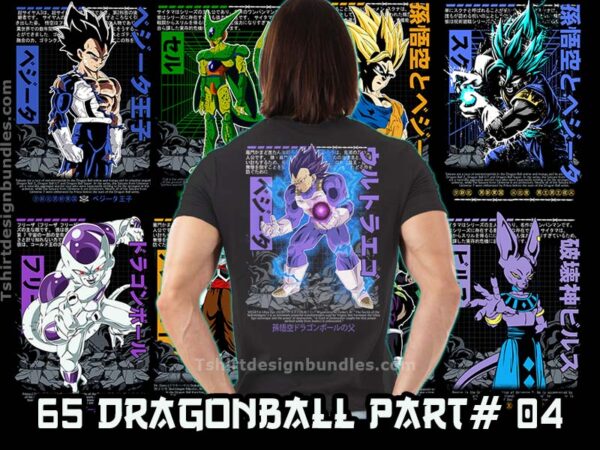 Dragonball z gt super tshirt designs bundle | anime part#4
