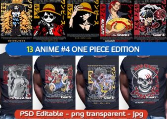 One piece tshirt designs bundle | anime part#04