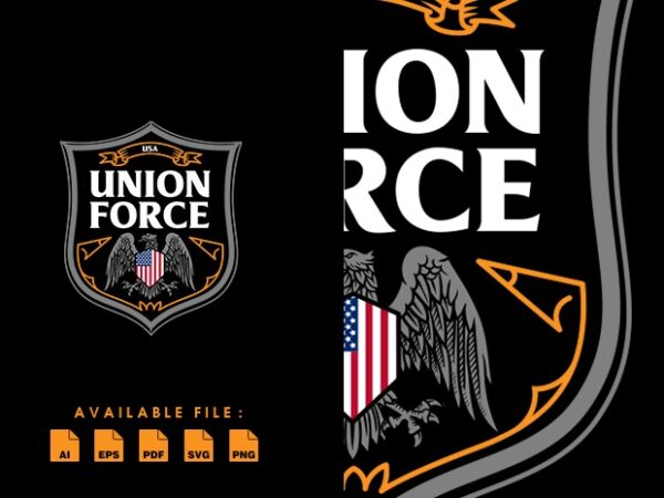 Union force t shirt design