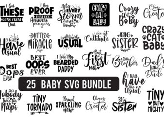 Baby Girl SVG Bundle t shirt template