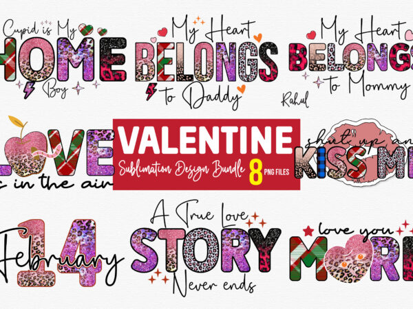 Valentine sublimation bundle t shirt vector art