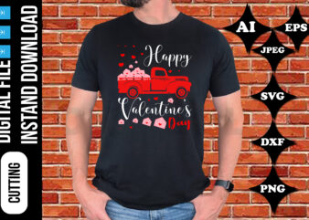 happy valentine’s day t-shirt print template