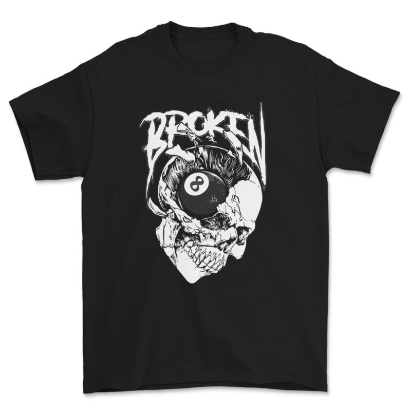 Broken skull Streetwear urban design